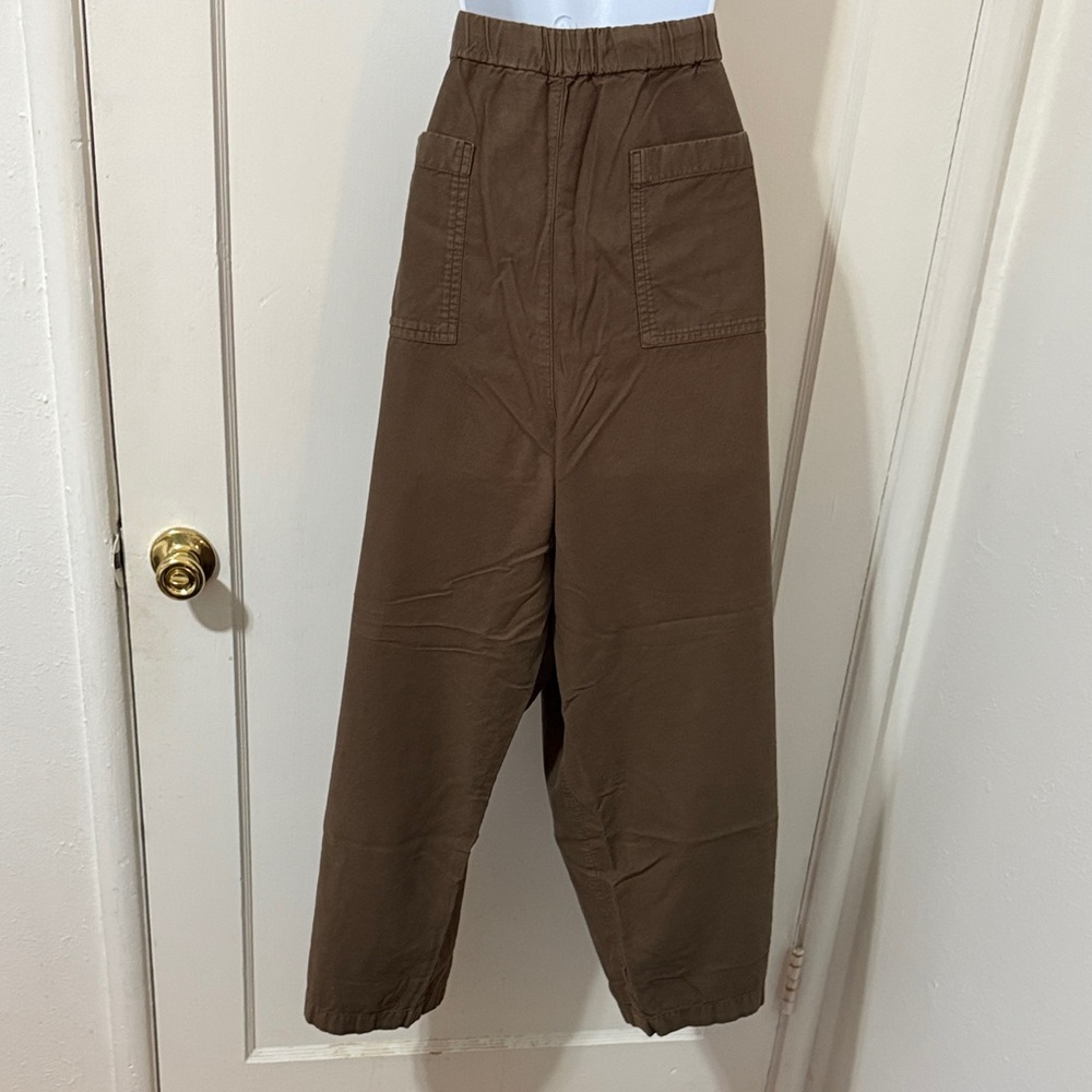 Eileen Fisher Olive Wide Leg Pants - Picture 7 of 16
